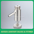Sanitary threaded sample valves